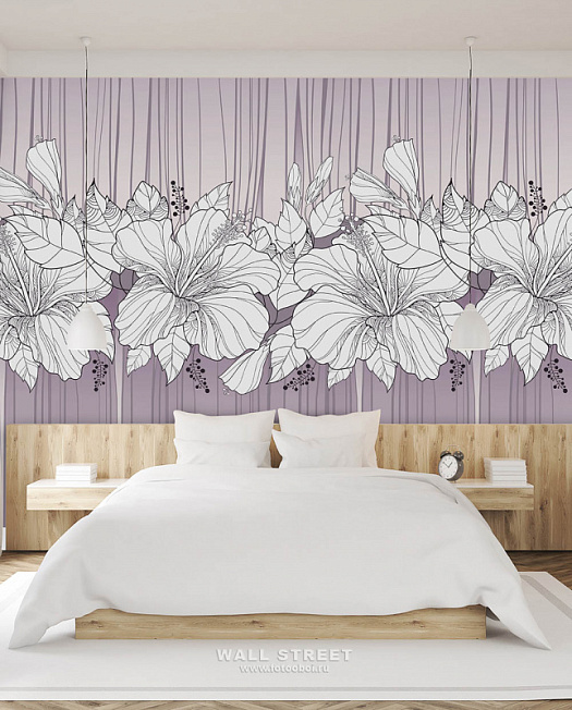 Фотообои в интерьере артикул Floreale 29, FLOREALE, Wall street Фотообои в интерьере артикул Floreale 29, FLOREALE, Wall street