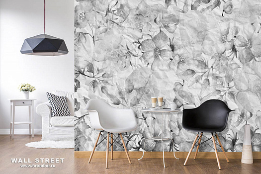 Фотообои в интерьере артикул Floreale 6, ЦВЕТОЧНЫЙ / FLOREALE, Wall street