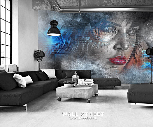 Фотообои в интерьере артикул podLOFT 5, ПОДЛОФТ / PODLOFT, Wall street
